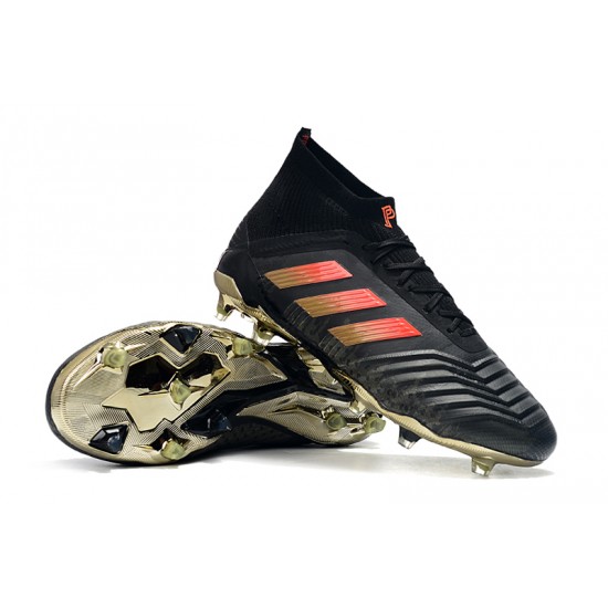 Kopačky Adidas Predator 18.1 FG Černá Zlatý Červené