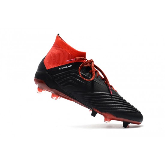 Kopačky Adidas Predator 18.1 FG Černá Červené Bílý