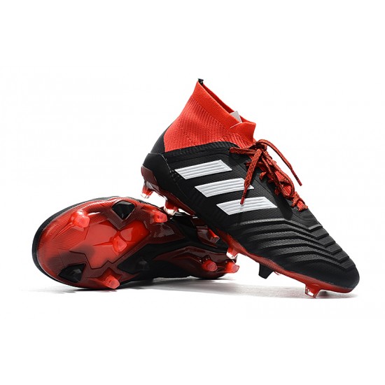 Kopačky Adidas Predator 18.1 FG Černá Červené Bílý