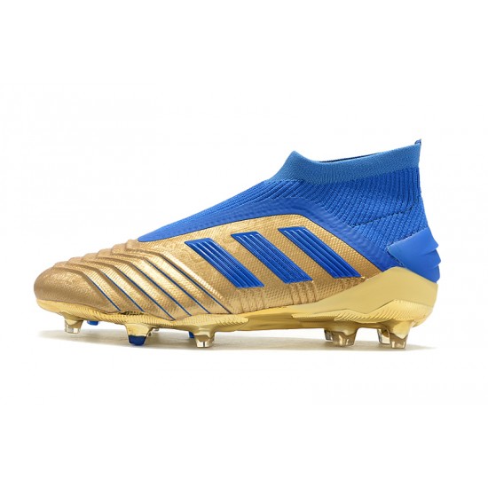 Kopačky Adidas Predator 19+ FG Bezcenný 25th Anniversary Zlatý Modrý