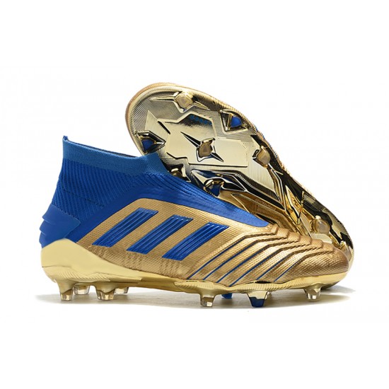 Kopačky Adidas Predator 19+ FG Bezcenný 25th Anniversary Zlatý Modrý