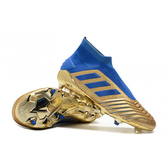 Kopačky Adidas Predator 19+ FG Bezcenný 25th Anniversary Zlatý Modrý