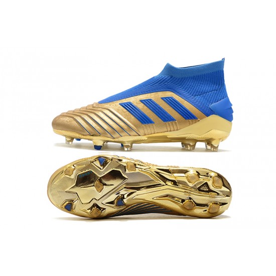 Kopačky Adidas Predator 19+ FG Bezcenný 25th Anniversary Zlatý Modrý