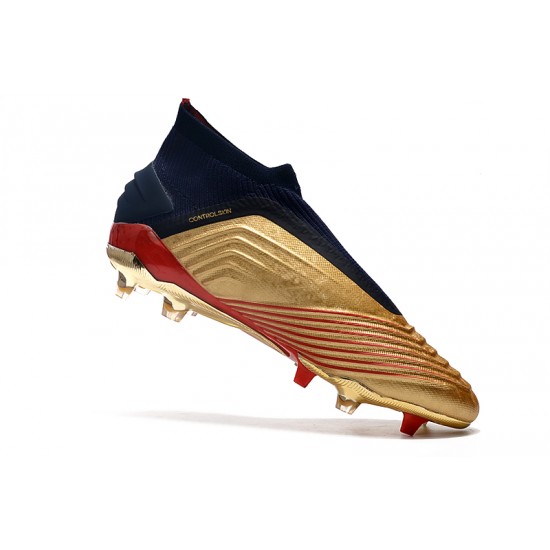 Kopačky Adidas Predator 19+ FG Bezcenný 25th Anniversary Zlatý Stříbrný Černá