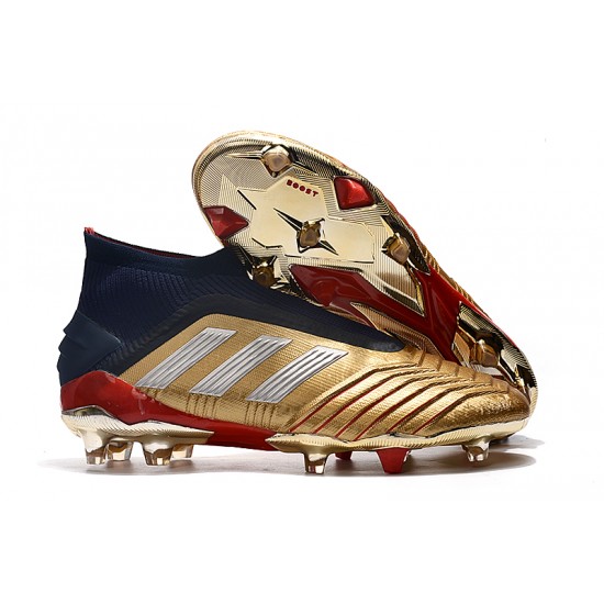 Kopačky Adidas Predator 19+ FG Bezcenný 25th Anniversary Zlatý Stříbrný Černá