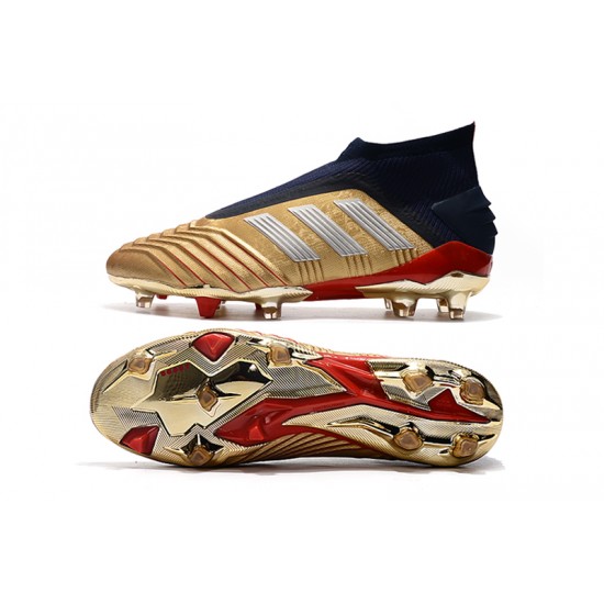 Kopačky Adidas Predator 19+ FG Bezcenný 25th Anniversary Zlatý Stříbrný Černá