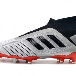 Kopačky Adidas Predator 19+ FG Bezcenný 25th Anniversary Stříbrný Černá Bílý