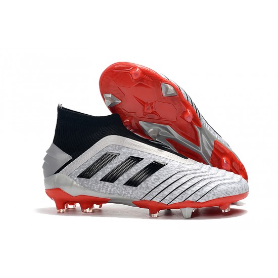 Kopačky Adidas Predator 19+ FG Bezcenný 25th Anniversary Stříbrný Černá Bílý