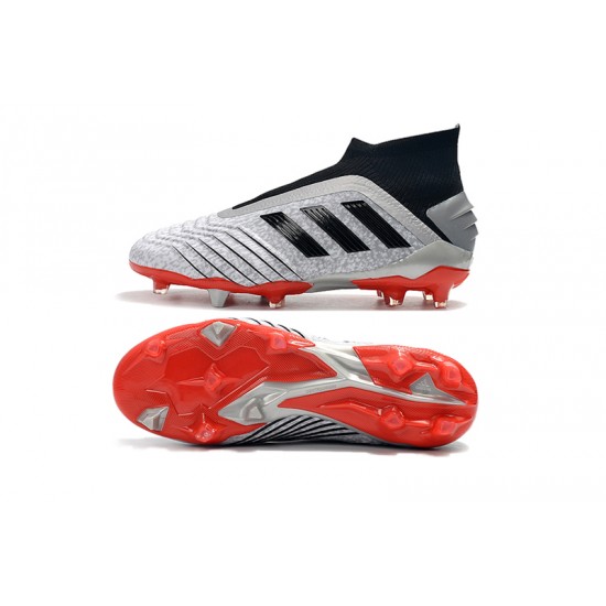 Kopačky Adidas Predator 19+ FG Bezcenný 25th Anniversary Stříbrný Černá Bílý