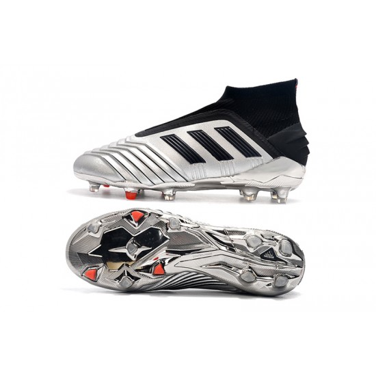 Kopačky Adidas Predator 19+ FG Bezcenný Stříbrný Černá