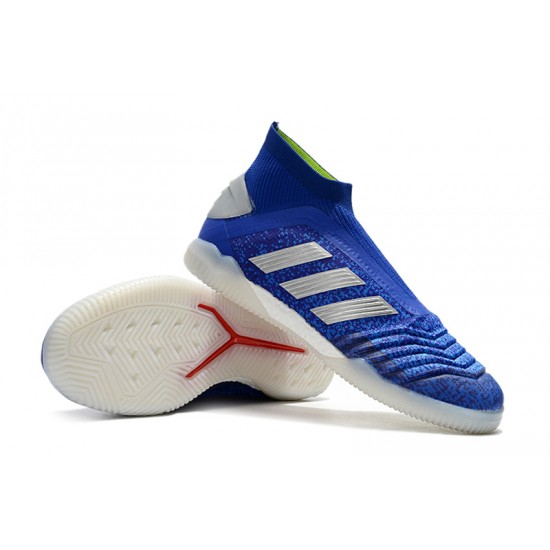 Kopačky Adidas Predator 19+ IN Bezcenný Modrý Stříbrný