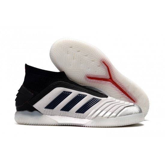 Kopačky Adidas Predator 19+ IN Bezcenný Stříbrný Černá