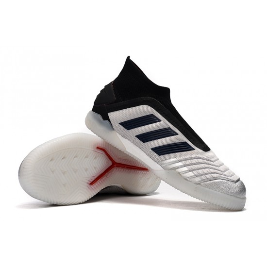 Kopačky Adidas Predator 19+ IN Bezcenný Stříbrný Černá