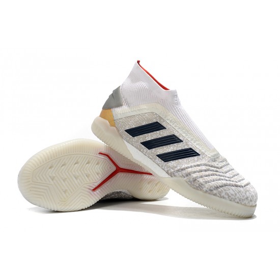 Kopačky Adidas Predator 19+ IN Bezcenný Bílý Černá