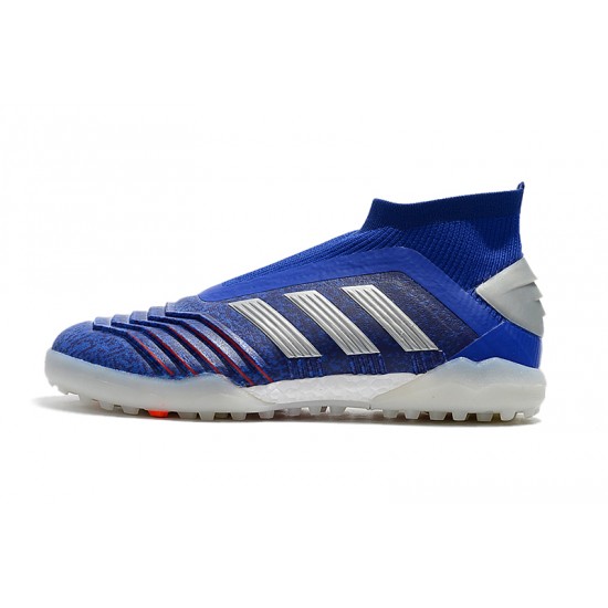 Kopačky Adidas Predator 19+ TF Lacele ssModrý Stříbrný