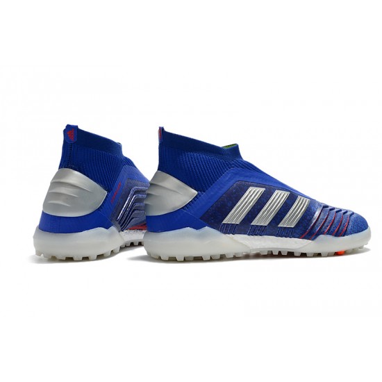 Kopačky Adidas Predator 19+ TF Lacele ssModrý Stříbrný