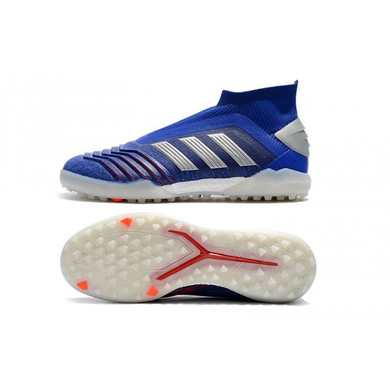 Kopačky Adidas Predator 19+ TF Lacele ssModrý Stříbrný