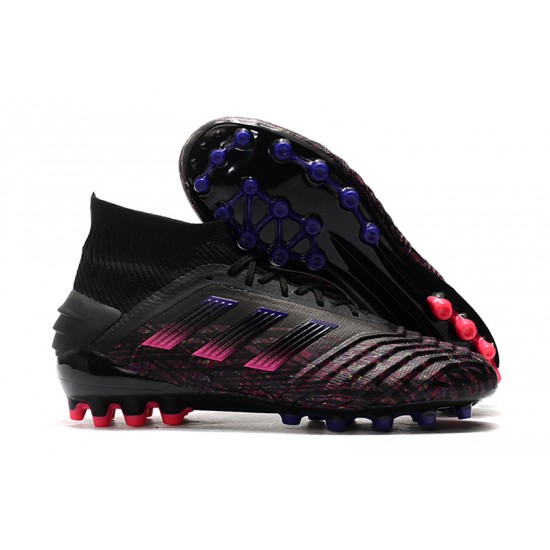 Kopačky Adidas Predator 19.1 AG Černá Růžový Modrý