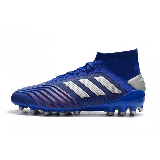 Kopačky Adidas Predator 19.1 AG Modrý Stříbrný