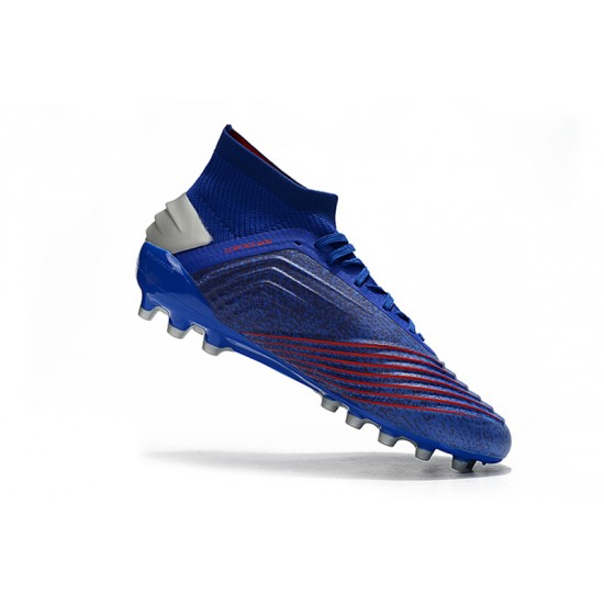 Kopačky Adidas Predator 19.1 AG Modrý Stříbrný