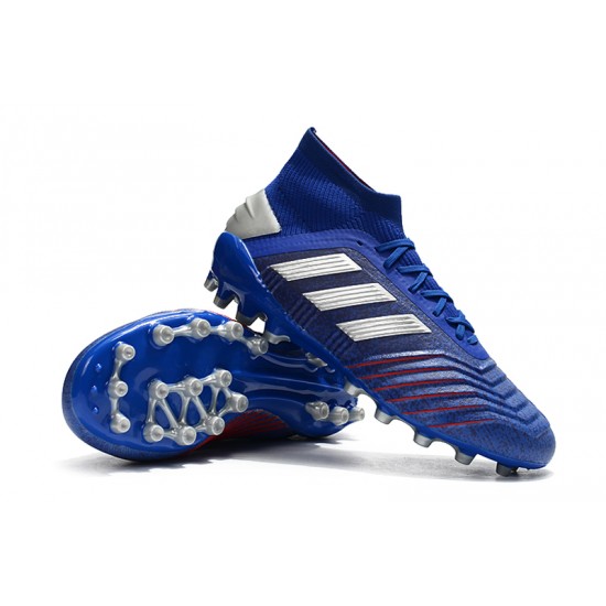 Kopačky Adidas Predator 19.1 AG Modrý Stříbrný