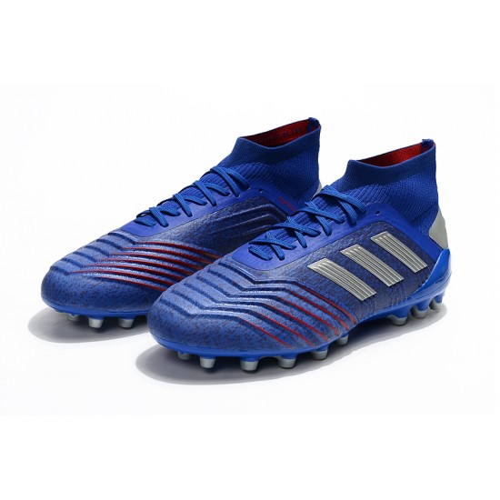 Kopačky Adidas Predator 19.1 AG Modrý Stříbrný