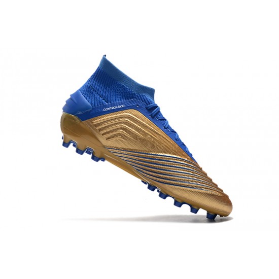 Kopačky Adidas Predator 19.1 AG Zlatý Modrý