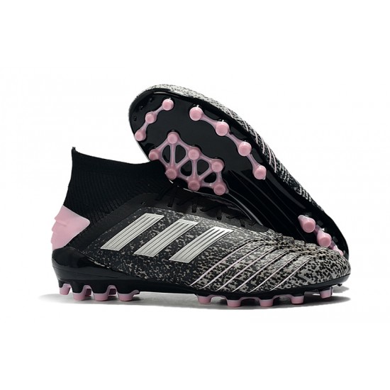 Kopačky Adidas Predator 19.1 AG Šedá Černá Růžový