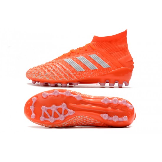 Kopačky Adidas Predator 19.1 AG oranžový Stříbrný