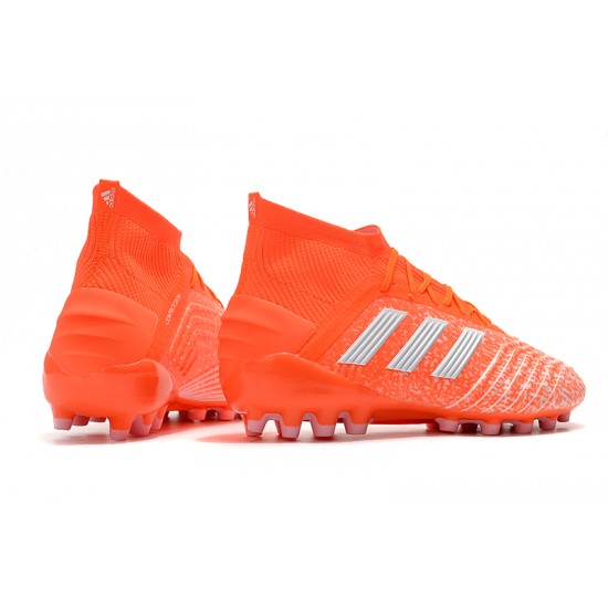 Kopačky Adidas Predator 19.1 AG oranžový Stříbrný