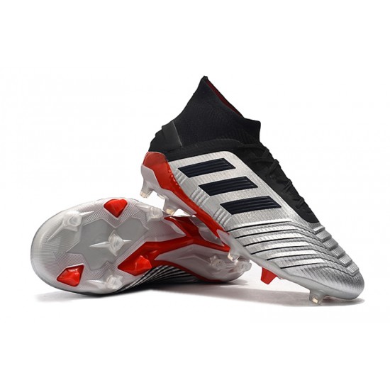 Kopačky Adidas Predator 19.1 FG 25th Anniversary Stříbrný Černá Červené