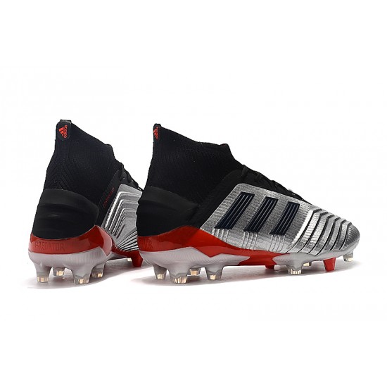 Kopačky Adidas Predator 19.1 FG 25th Anniversary Stříbrný Černá Červené