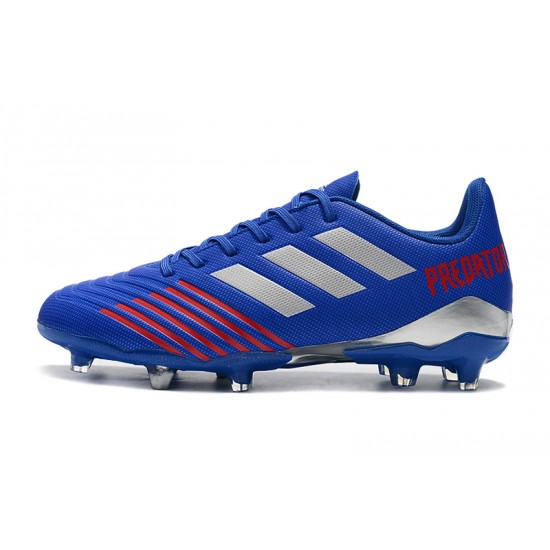 Kopačky Adidas Predator 19.4 FG Modrý Stříbrný