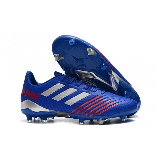 Kopačky Adidas Predator 19.4 FG Modrý Stříbrný