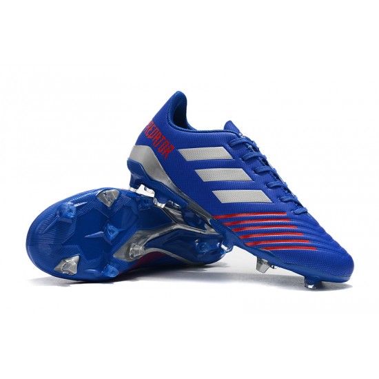 Kopačky Adidas Predator 19.4 FG Modrý Stříbrný