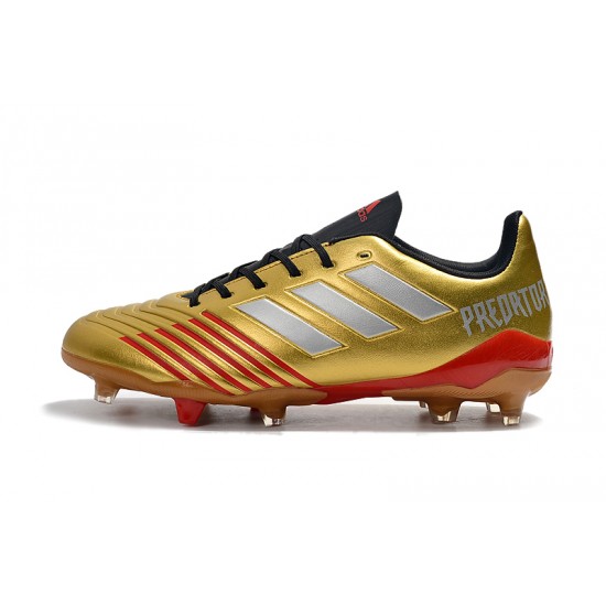 Kopačky Adidas Predator 19.4 FG Zlatý Červené