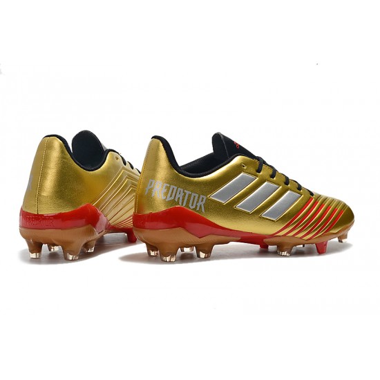 Kopačky Adidas Predator 19.4 FG Zlatý Červené