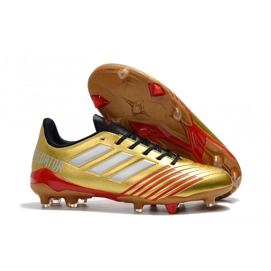 Kopačky Adidas Predator 19.4 FG Zlatý Červené