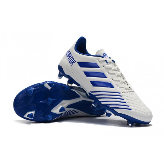 Kopačky Adidas Predator 19.4 FG Bílý Modrý