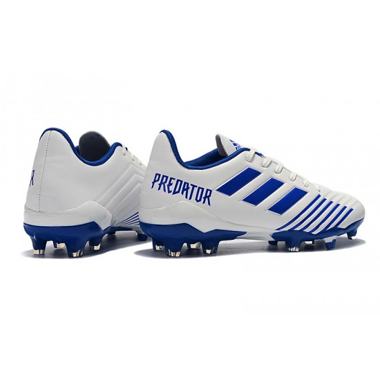 Kopačky Adidas Predator 19.4 FG Bílý Modrý