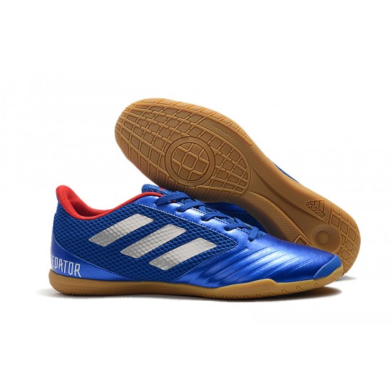 Kopačky Adidas Predator 19.4 IN Modrý Stříbrný