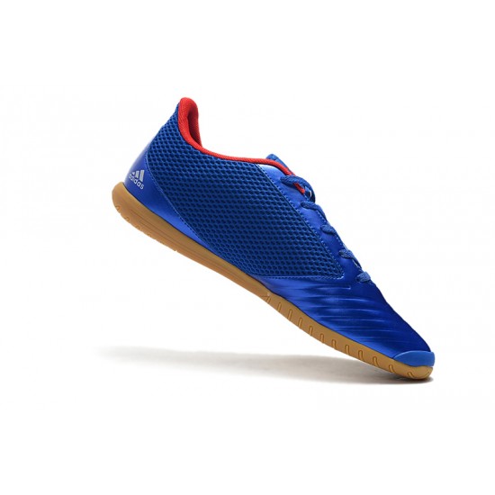 Kopačky Adidas Predator 19.4 IN Modrý Stříbrný