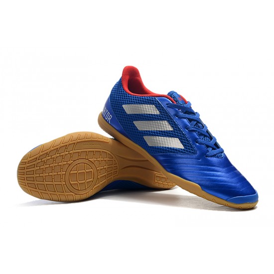 Kopačky Adidas Predator 19.4 IN Modrý Stříbrný