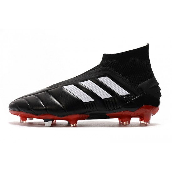 Kopačky Adidas Predator Mania 19+ FG Bezcenný Černá Bílý Červené