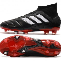 Kopačky Adidas Predator Mania 19.1 FG Bezcenný Leather Černá Bílý Červené