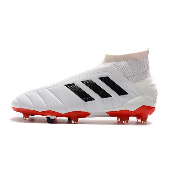 Kopačky Adidas Predator Mania 19.1 FG Bezcenný Leather Bílý Černá