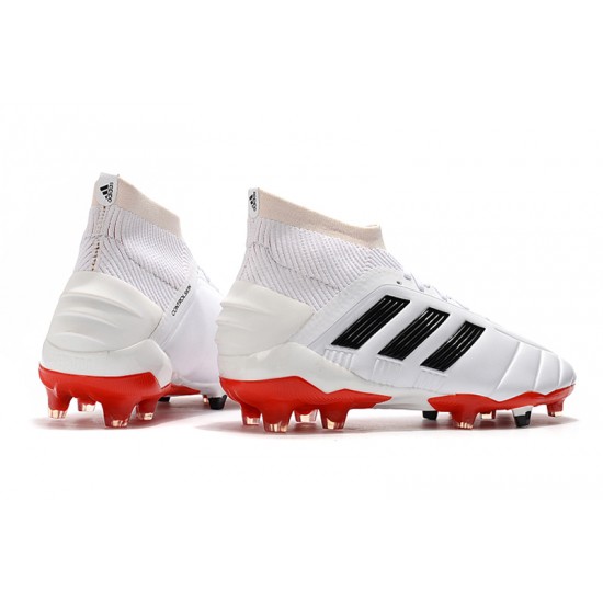 Kopačky Adidas Predator Mania 19.1 FG Bezcenný Leather Bílý Černá