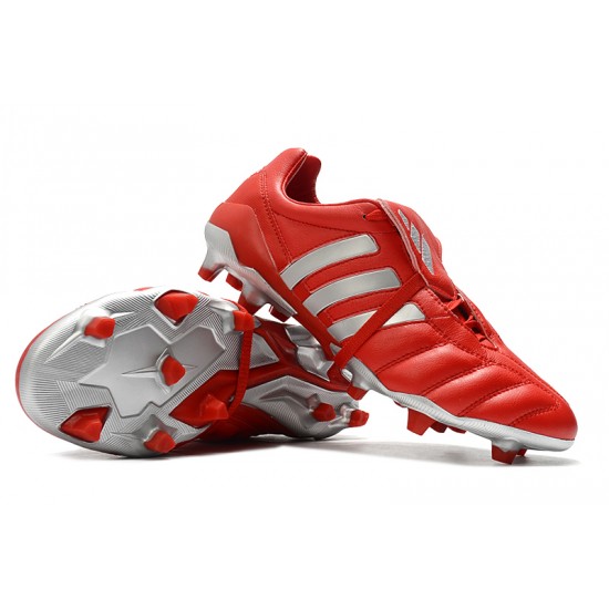 Kopačky Adidas Predator Mania FG Classic Červené Stříbrný