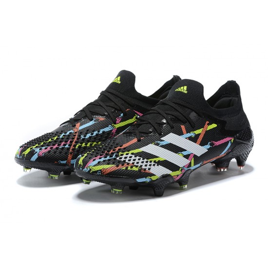 Kopačky Adidas Predator Mutator 20 FG Černá Růžový Modrý Low-top