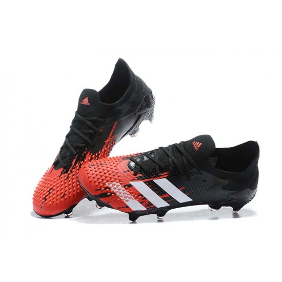 Kopačky Adidas Predator Mutator 20 FG Černá Červené Low-top